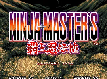 Ninja Master's - haoh-ninpo-cho screen shot title